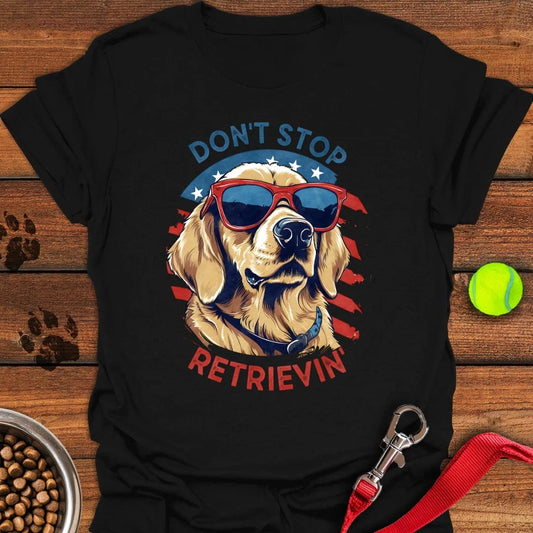 Funny Golden Retriever Black