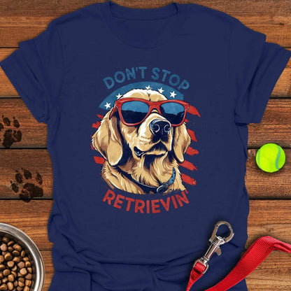 Funny Golden Retriever Navy