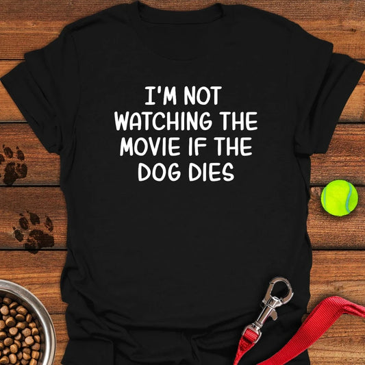 Funny Dog Movie T-Shirt Black