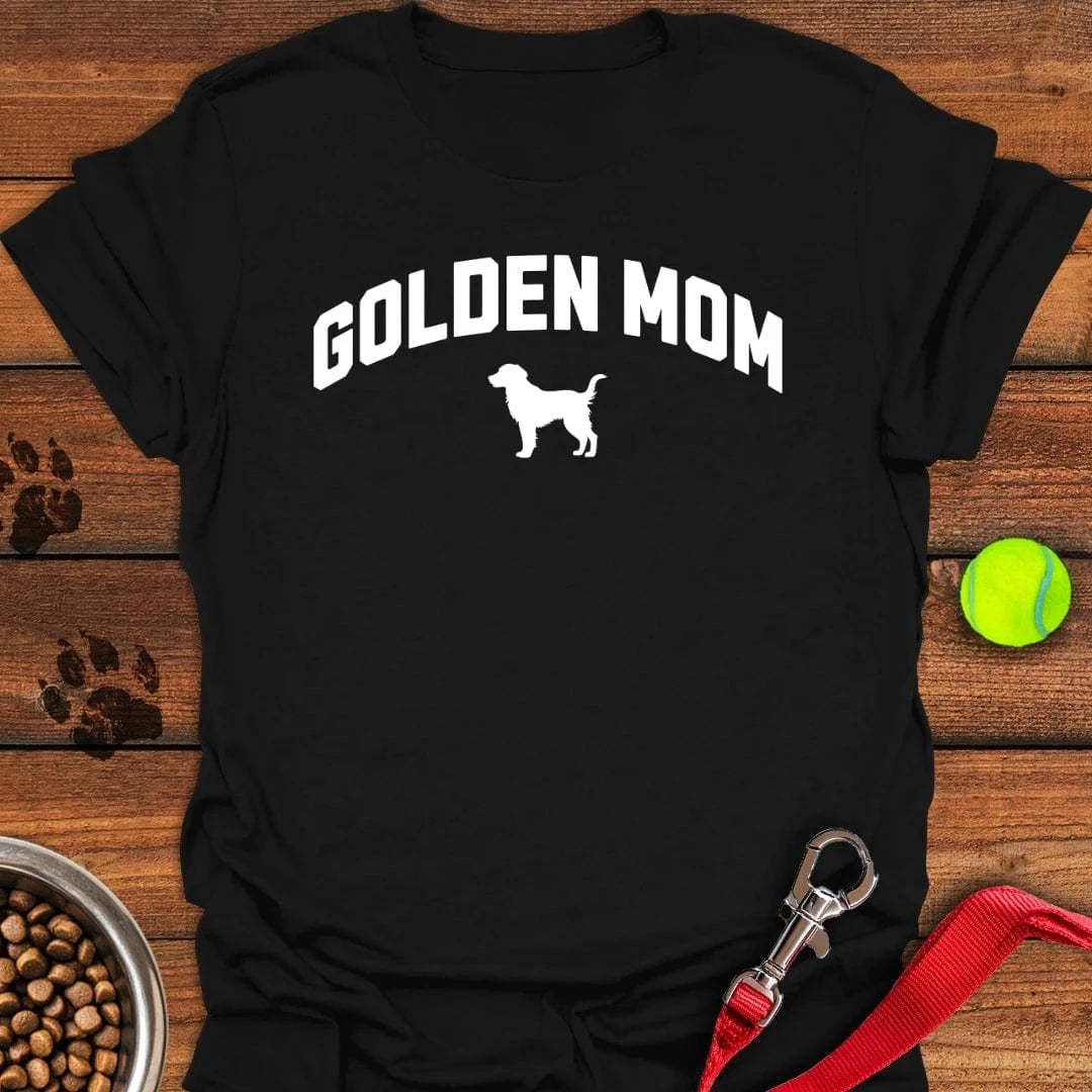 Golden Retriever Mom T-Shirt Black