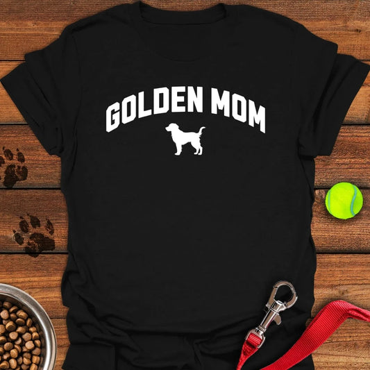 Golden Retriever Mom T-Shirt Black