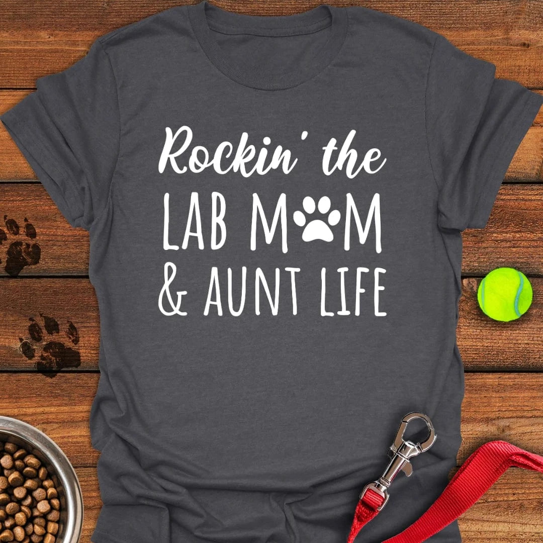 Lab Mom & Aunt Life Dark Heather