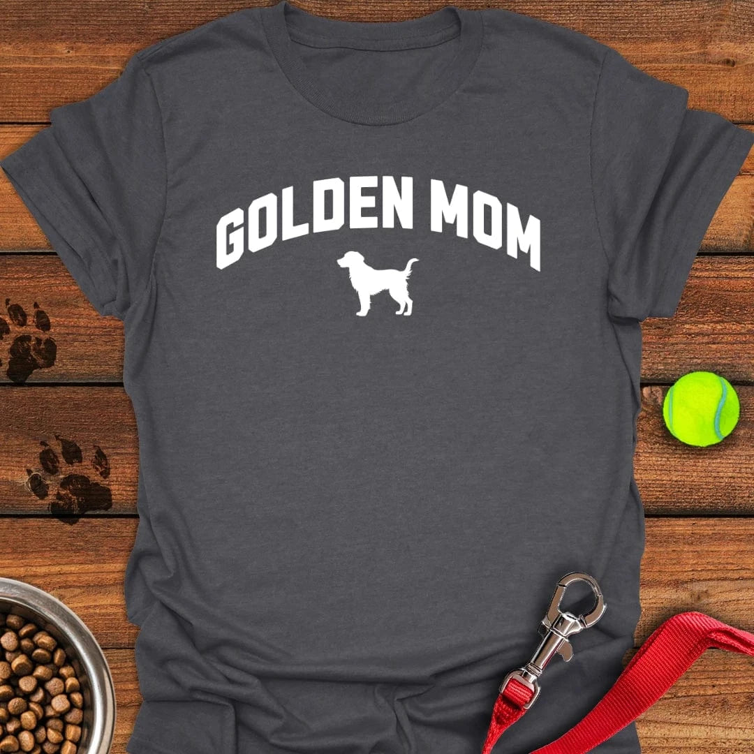 Golden Retriever Mom T-Shirt Dark Heather