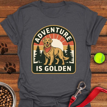 Adventure Is Golden Retriever T-Shirt