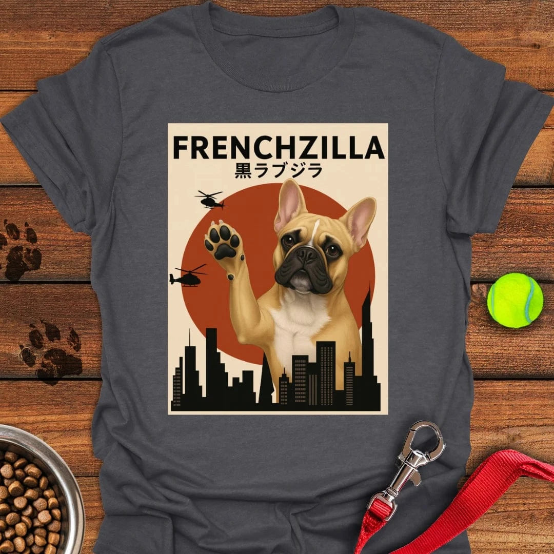 Frenchzilla French Bulldog T-Shirt Dark Heather