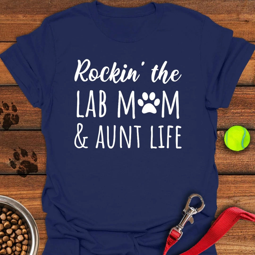 Lab Mom & Aunt Life Navy