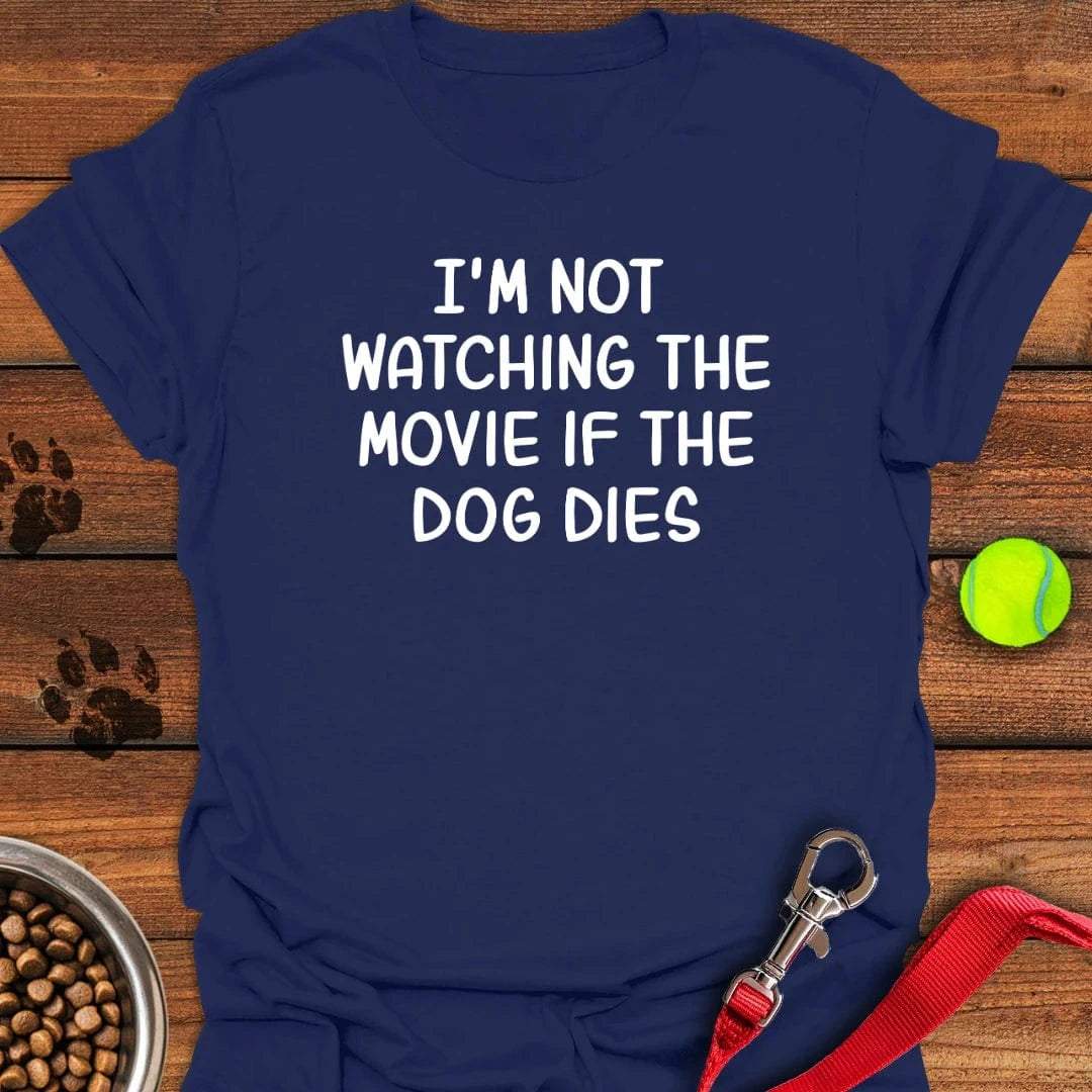 Funny Dog Movie T-Shirt Navy