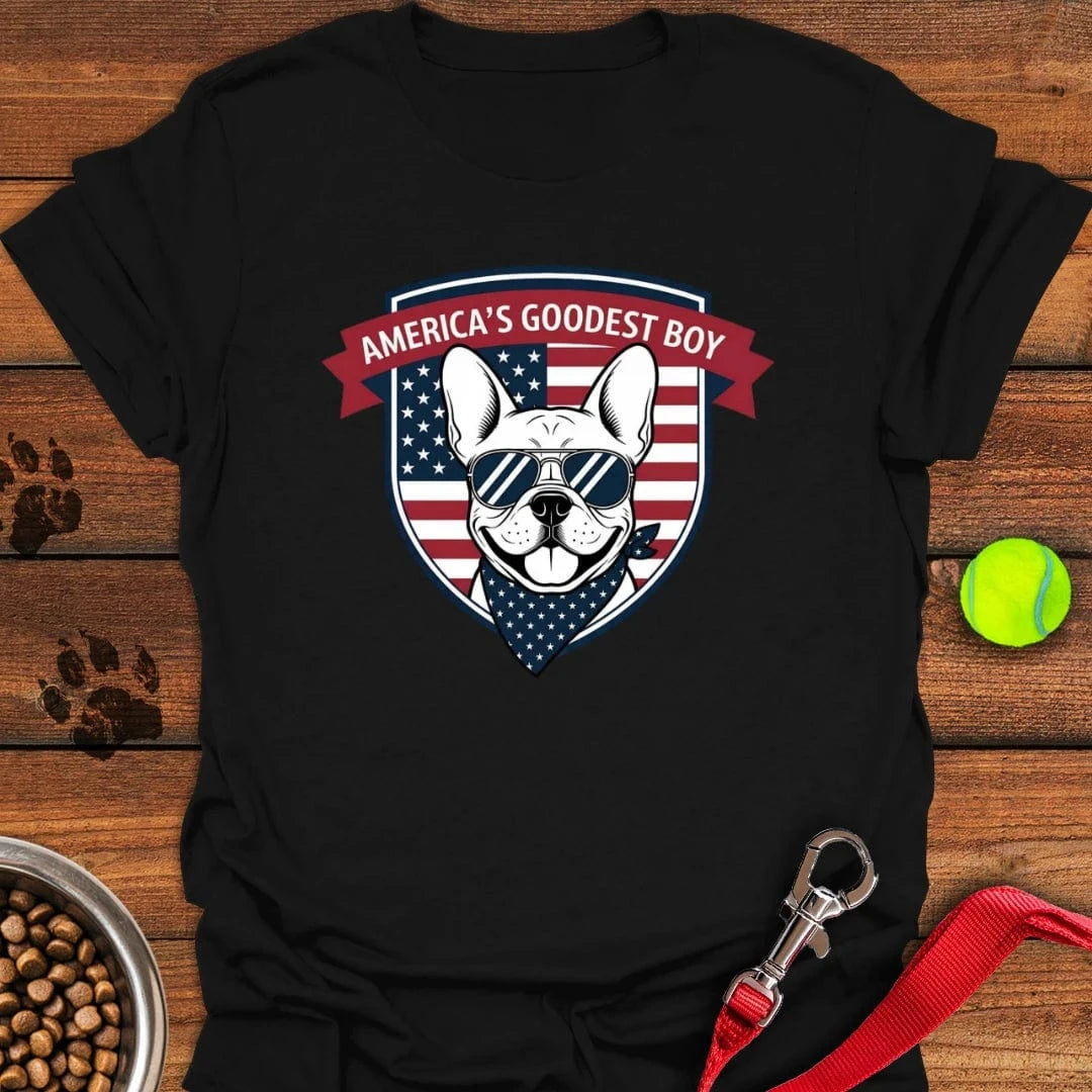 French Bulldog Goodest Boy T-Shirt Black