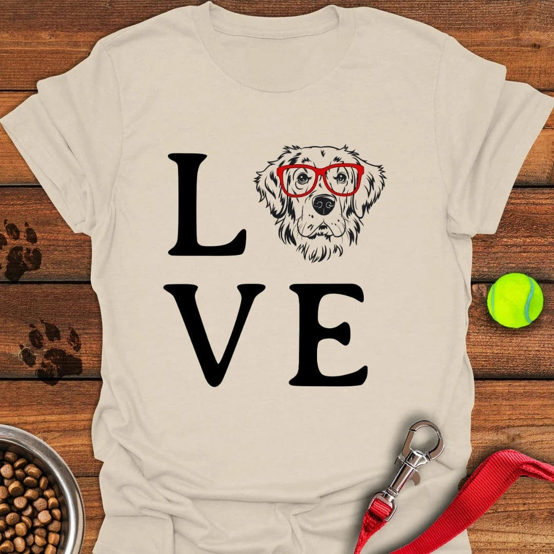 Golden Retriever Love T-Shirt Natural