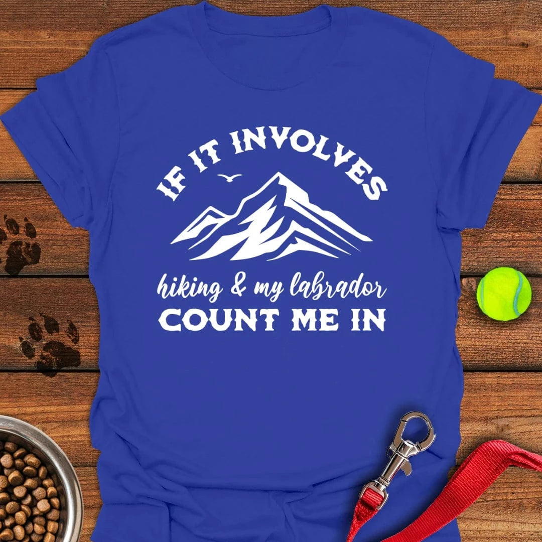 Hiking & My Labrador T-Shirt Royal