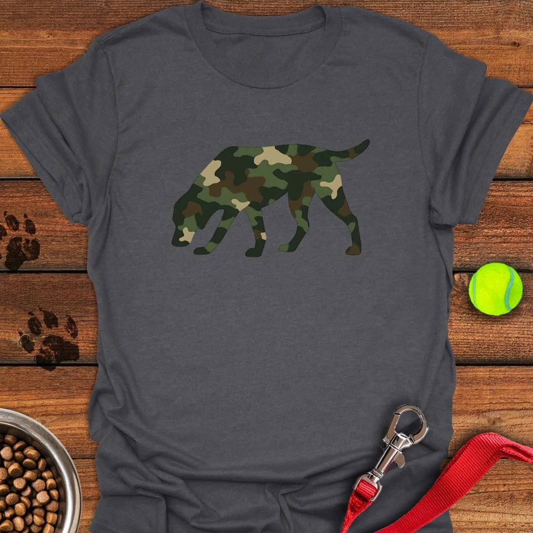 Labrador Camouflage Hunting T-Shirt Dark Heather