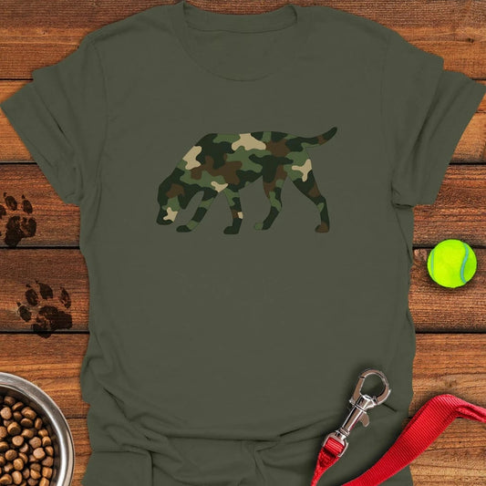 Labrador Camouflage Hunting T-Shirt Military Green