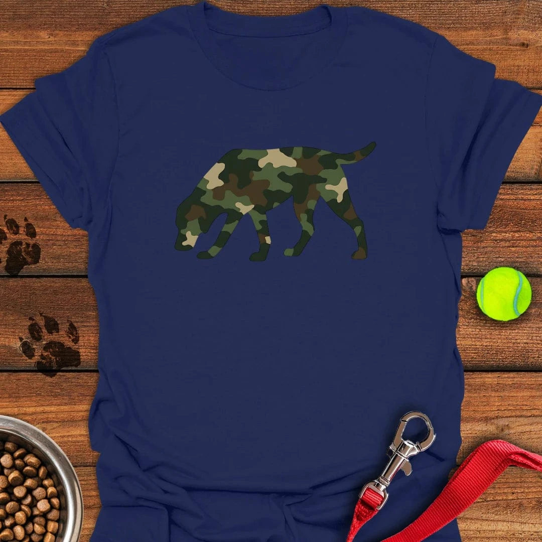 Labrador Camouflage Hunting T-Shirt Navy