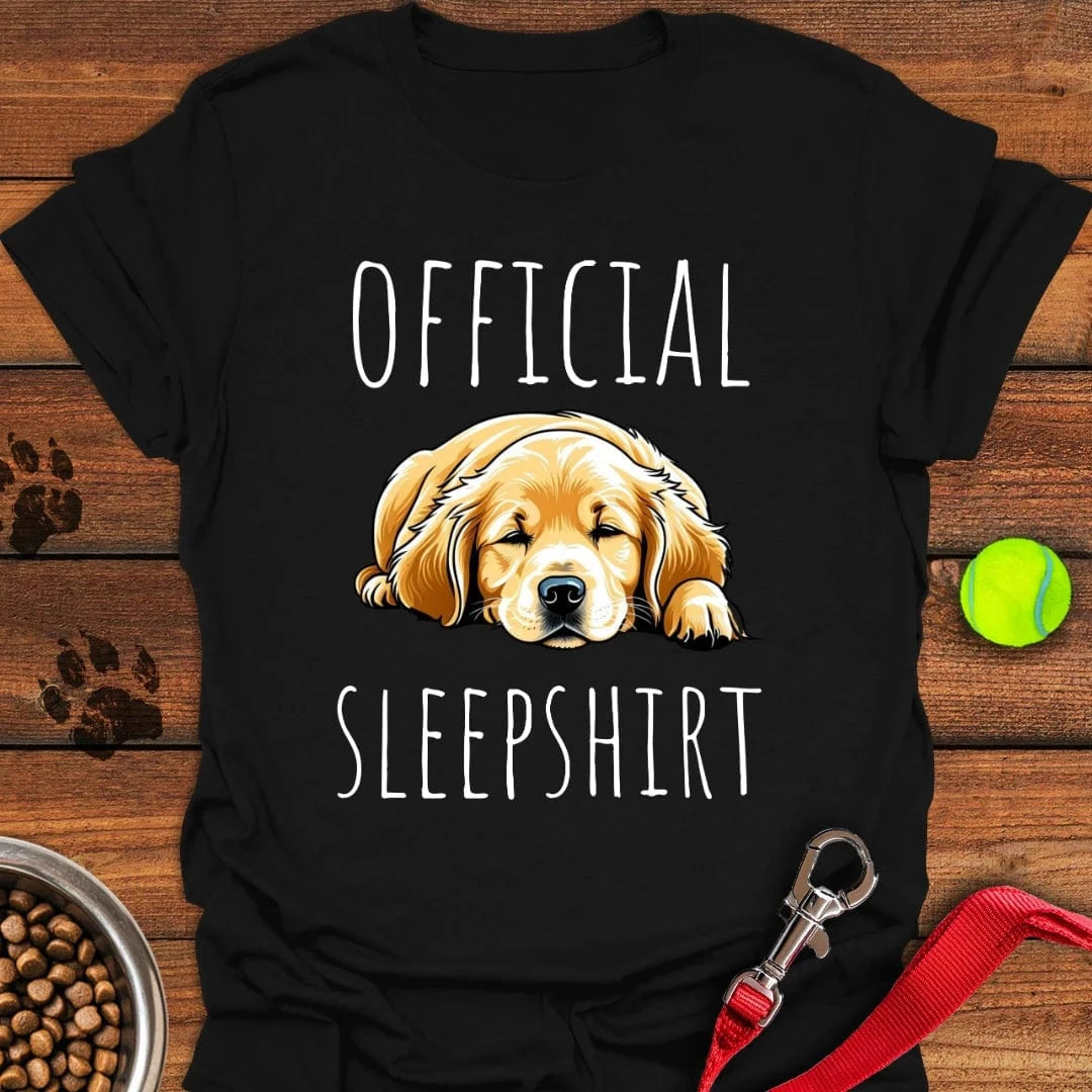 Official Sleepshirt Golden Retrievers T-Shirt Black