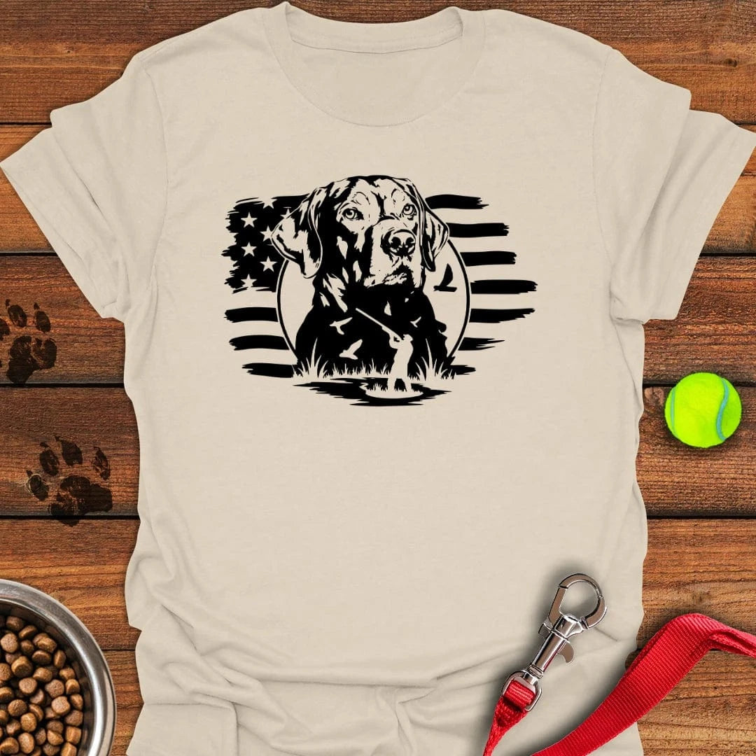Labrador Duck Hunting T-Shirt Natural