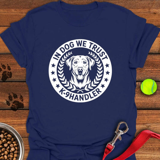 K9 Handler Labrador T-Shirt Navy