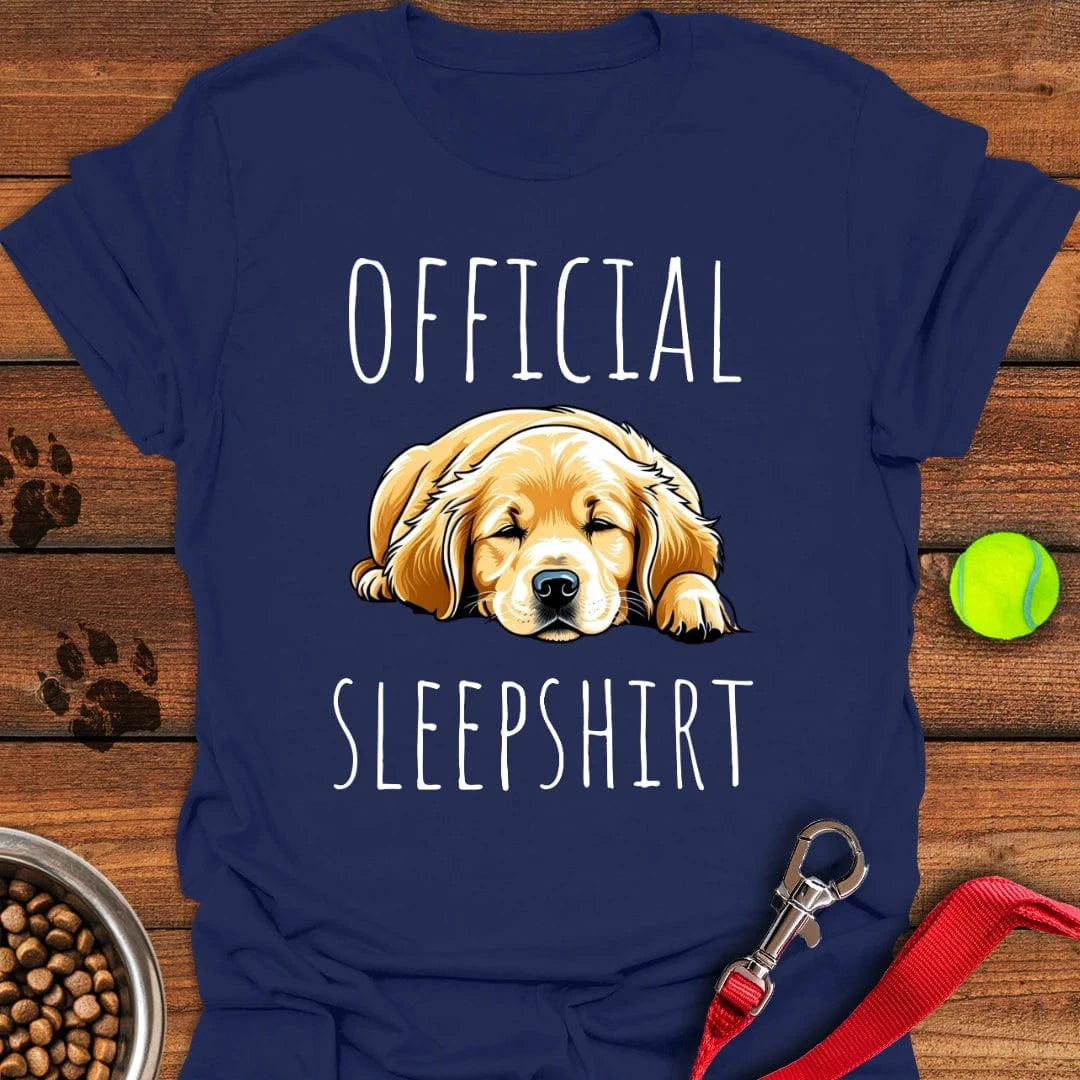 Official Sleepshirt Golden Retrievers T-Shirt Navy