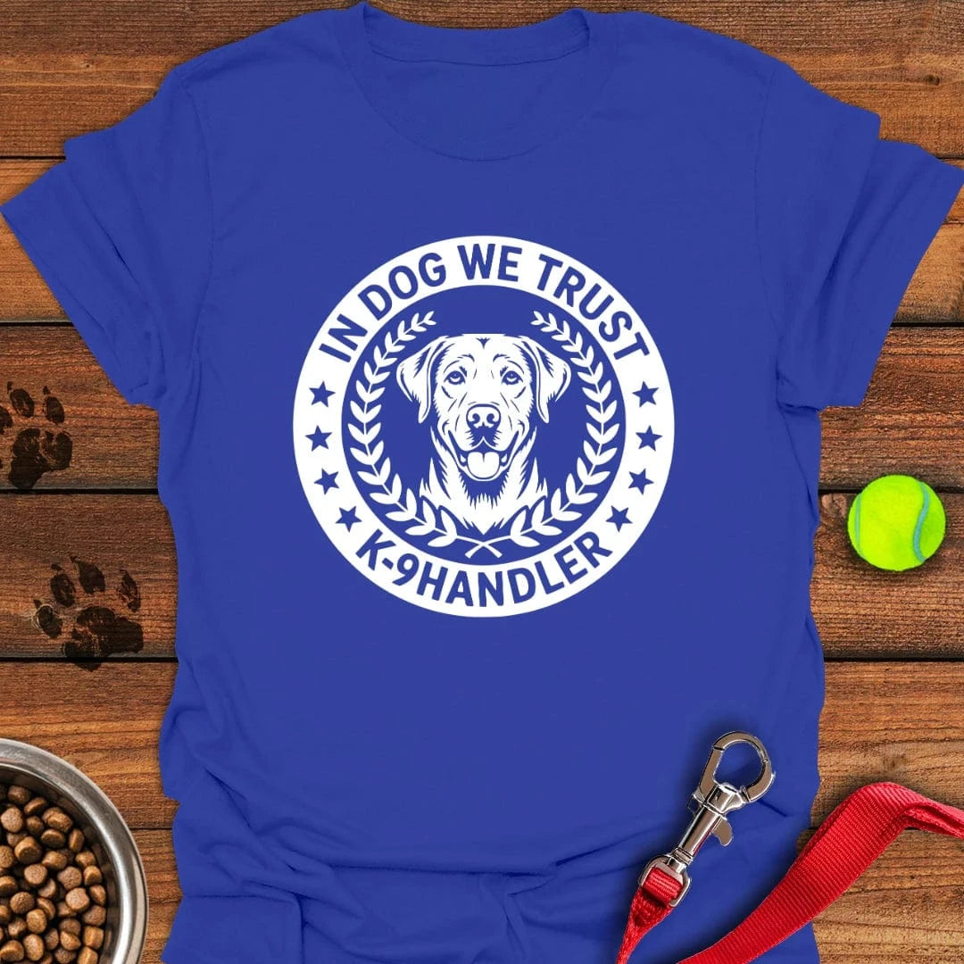 K9 Handler Labrador T-Shirt Royal