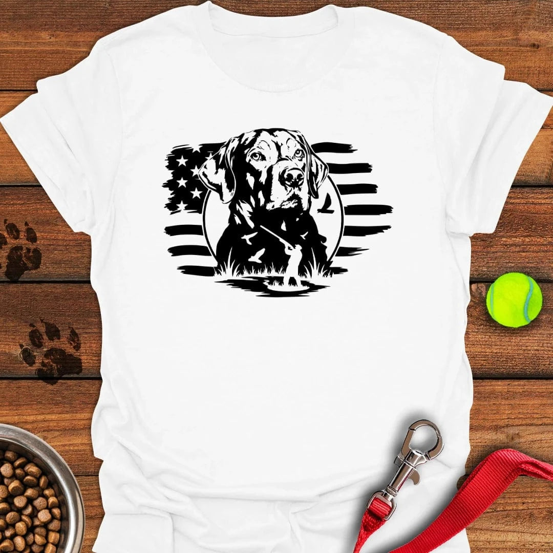 Labrador Duck Hunting T-Shirt White
