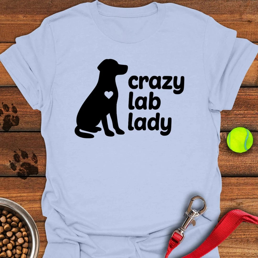 Crazy Lab Lady T-Shirt Light Blue