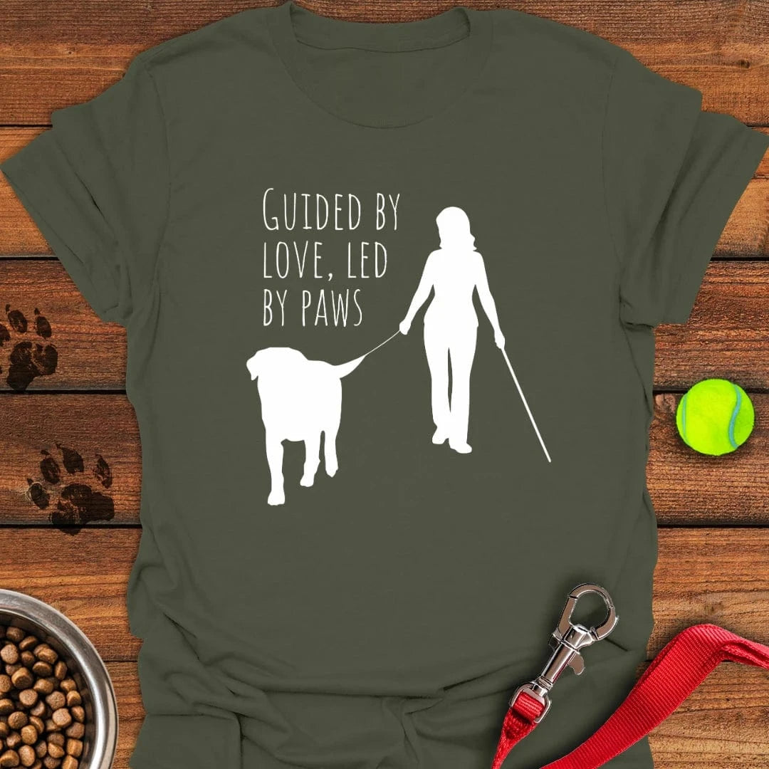 Guide Labrador Dog T-Shirt Military Green