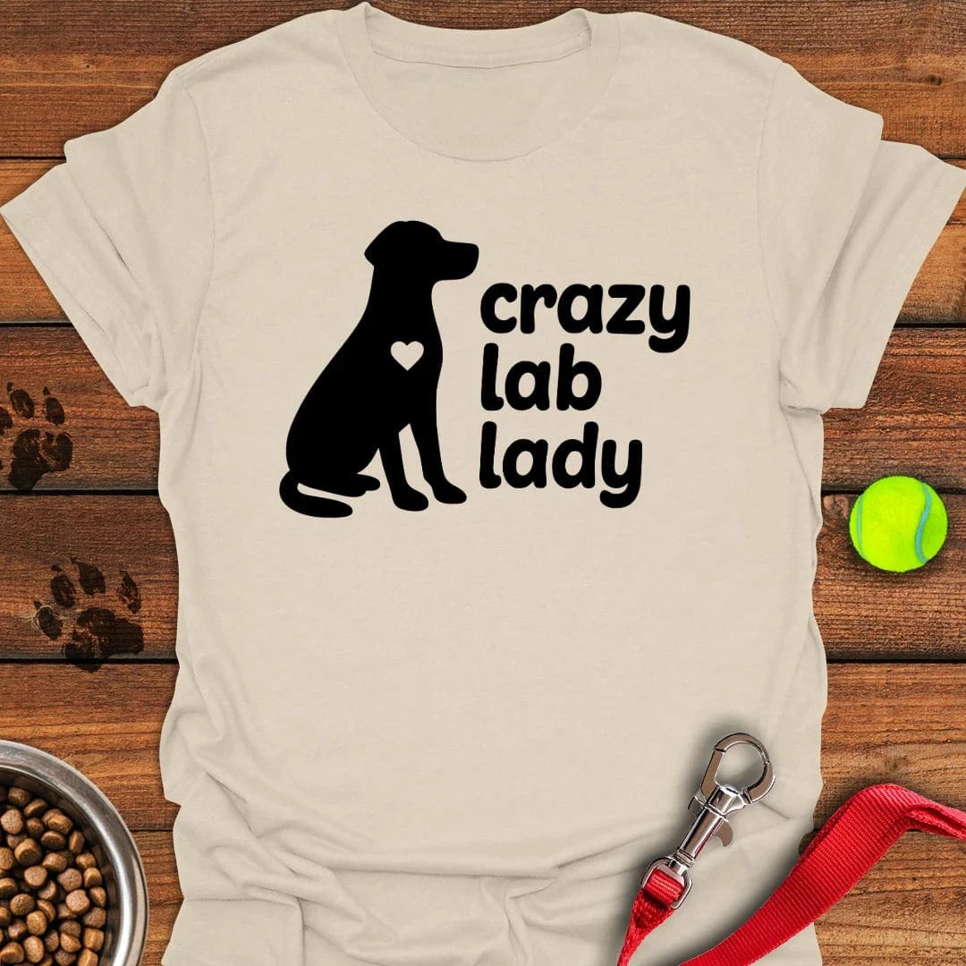 Crazy Lab Lady T-Shirt Natural