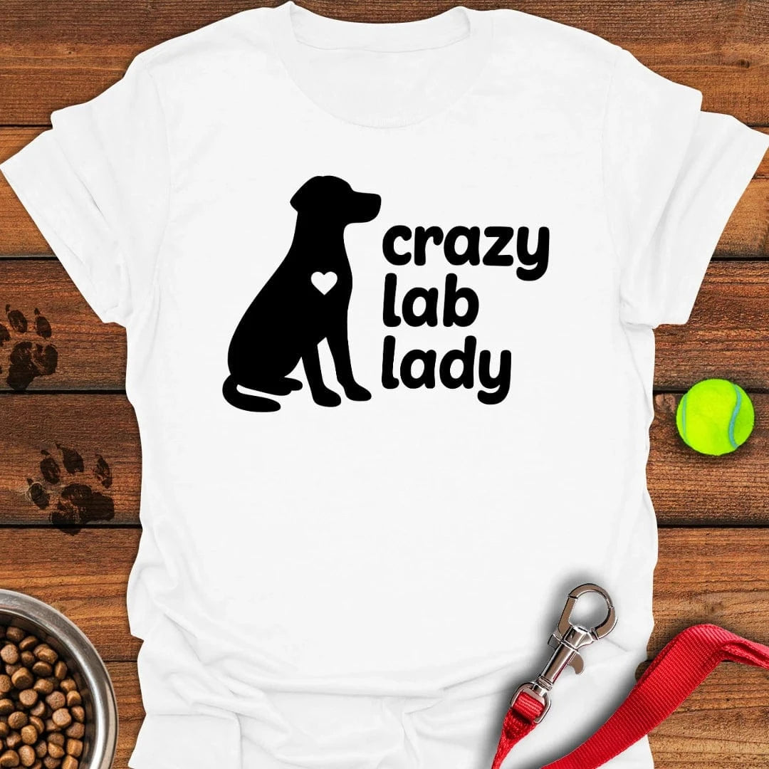Crazy Lab Lady T-Shirt White