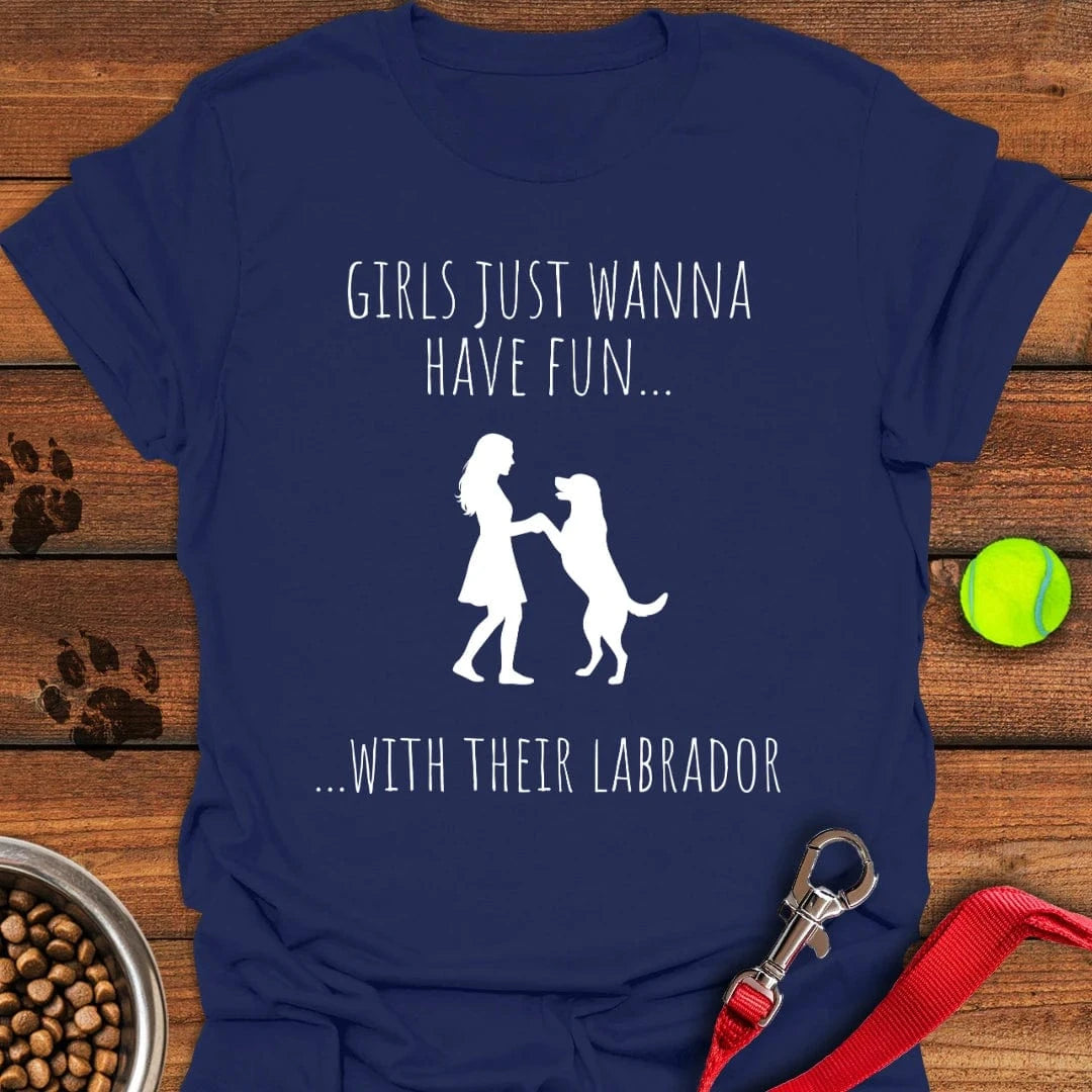 Girls Just Wanna Have Fun Lab Navy