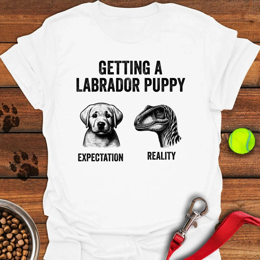 Funny Labrador Puppy T-Shirt White