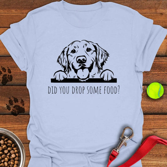 Funny Golden Retriever T-Shirt Light Blue