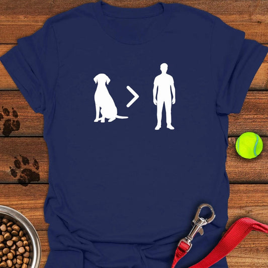 Labs Over People T-Shirt Navy