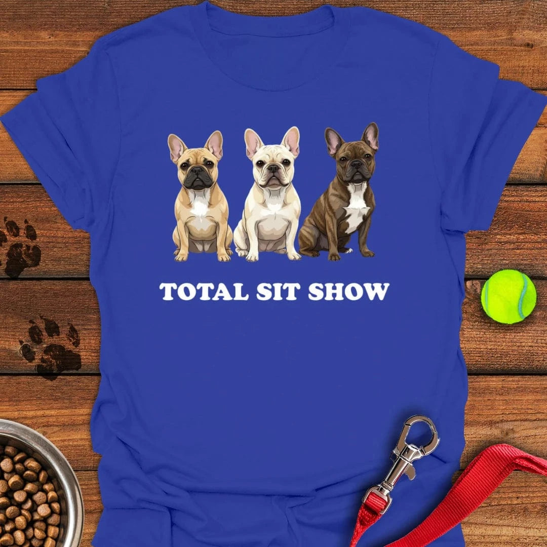 French Bulldog Sit Show T-Shirt Royal