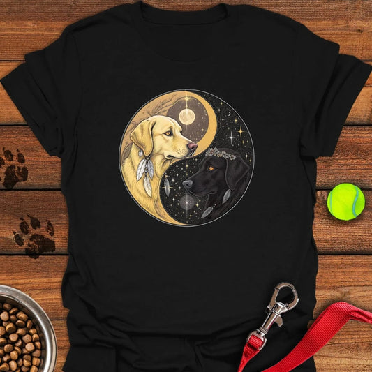 Labrador Yin Yang T-Shirt Black