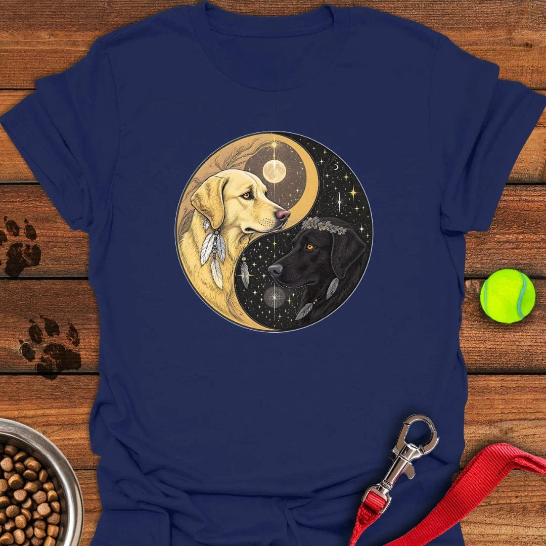 Labrador Yin Yang T-Shirt Navy
