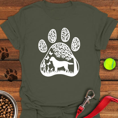 Labrador Nature Paw T-Shirt