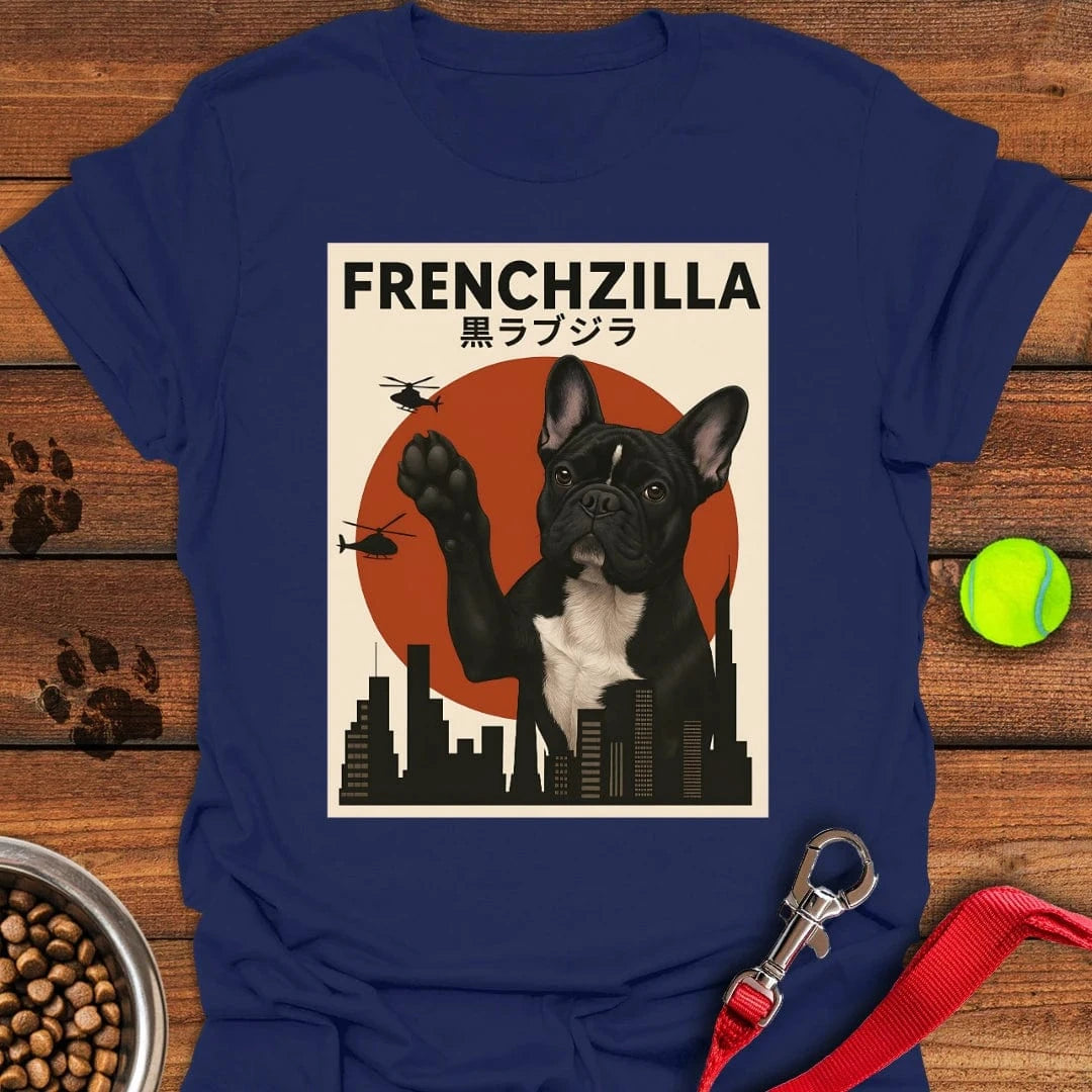 Frenchzilla French Bulldog T-Shirt Navy
