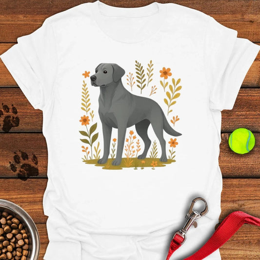 Silver Labrador T-Shirt White