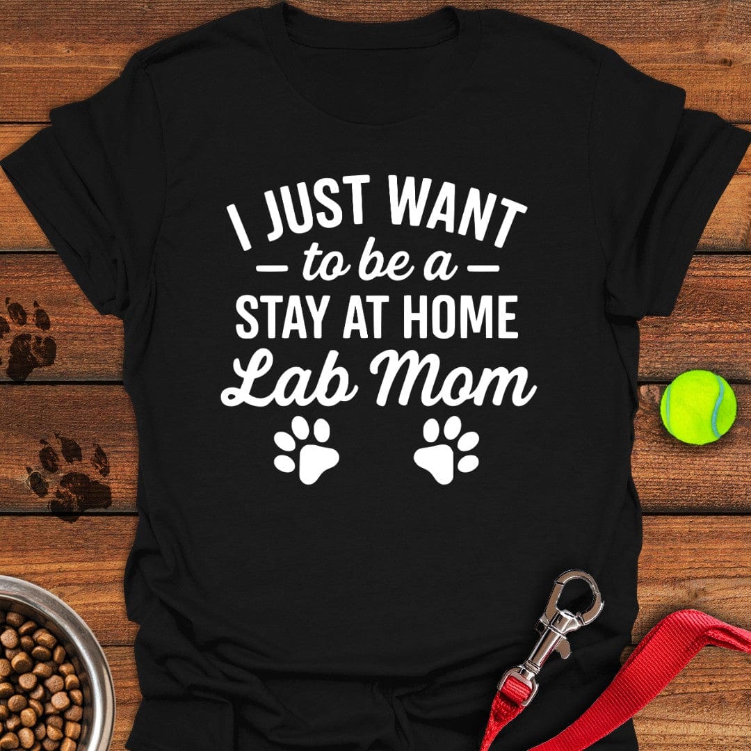 Stay at Home Lab Mom T-Shirt Black