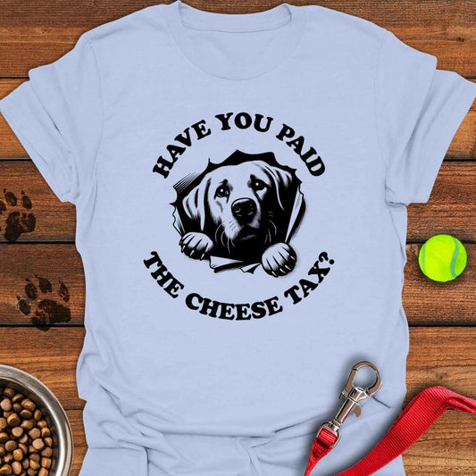Cheese Tax Labrador T-Shirt Light Blue