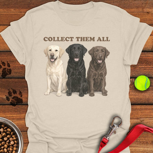 Collect Them All Labrador T-Shirt Natural