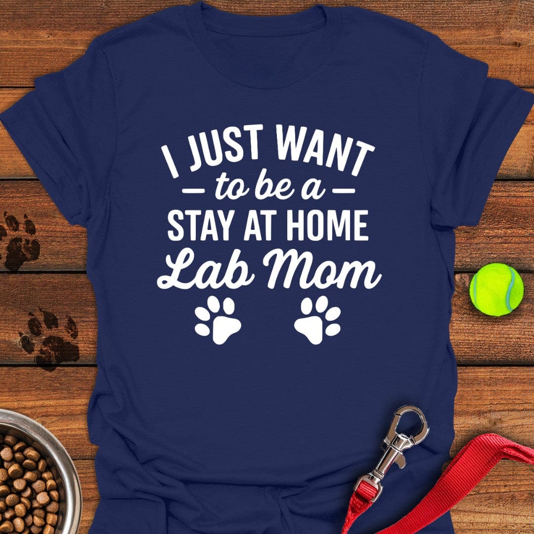 Stay at Home Lab Mom T-Shirt Navy