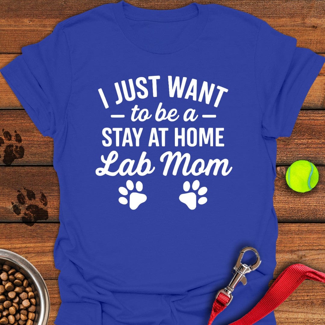 Stay at Home Lab Mom T-Shirt Royal