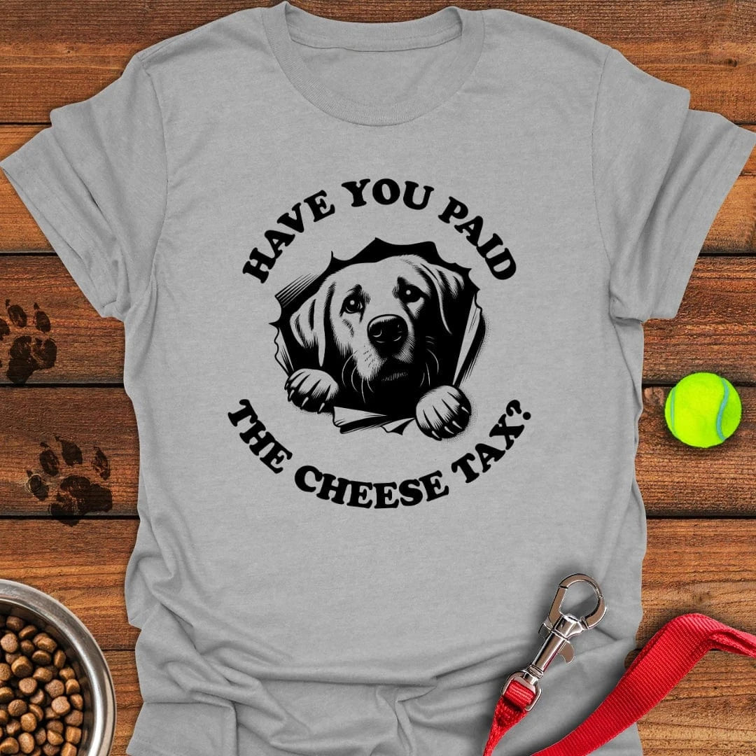 Cheese Tax Labrador T-Shirt Sport Grey