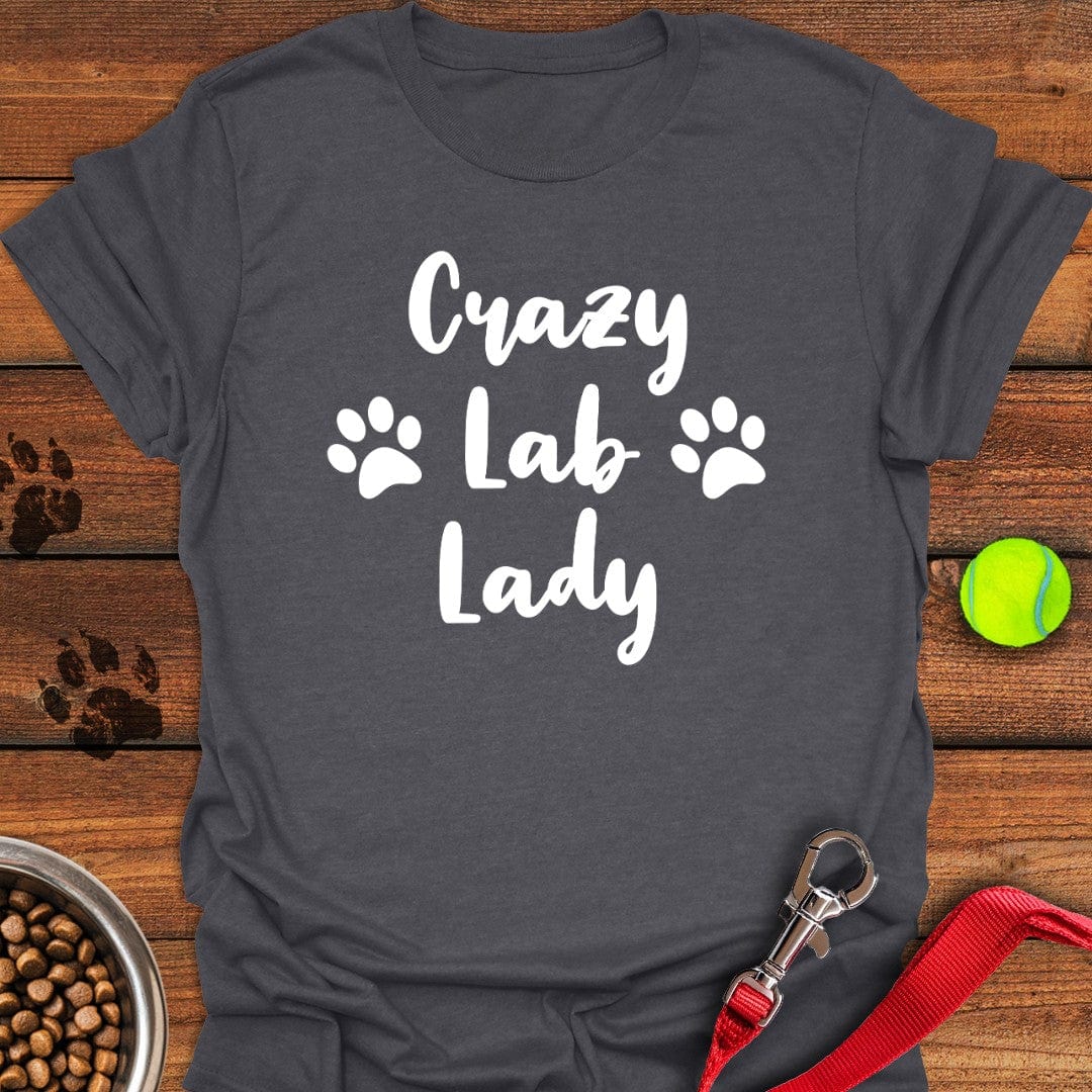 Crazy Lab Lady T-Shirt Dark Heather