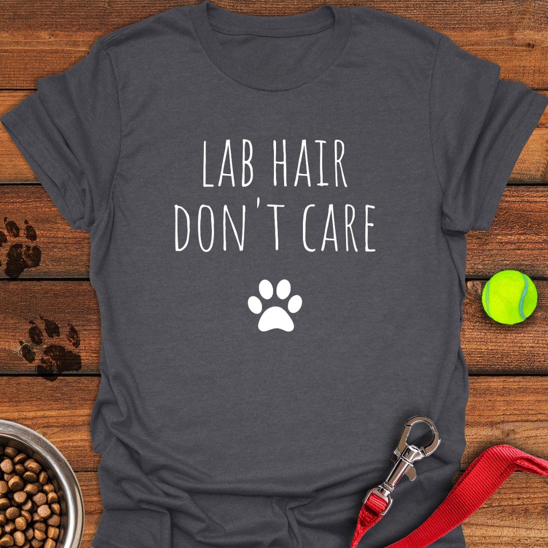 Lab Hair Don't Care T-Shirt Dark Heather