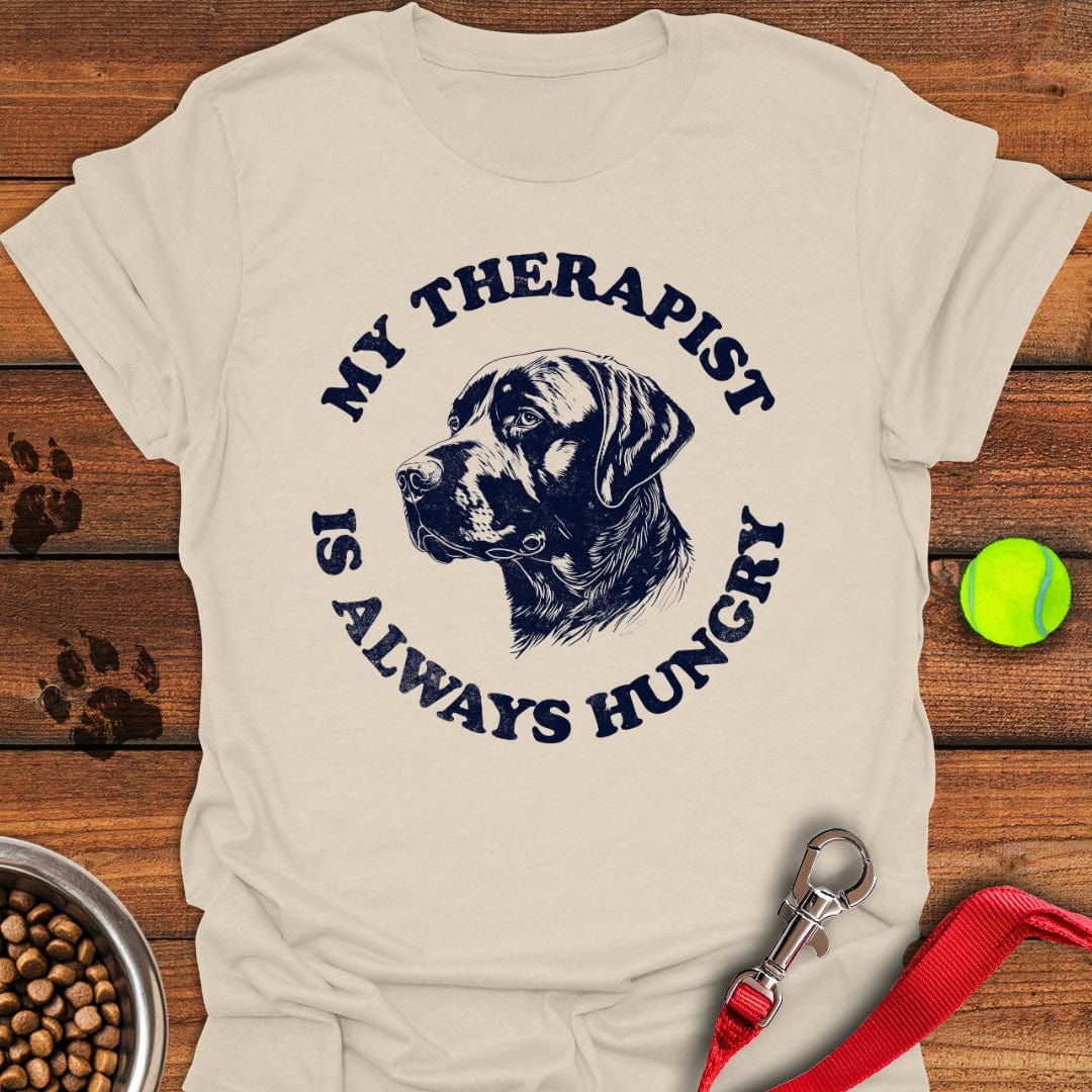 Hungry Therapist Labrador T-Shirt Natural