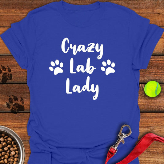 Crazy Lab Lady T-Shirt Royal