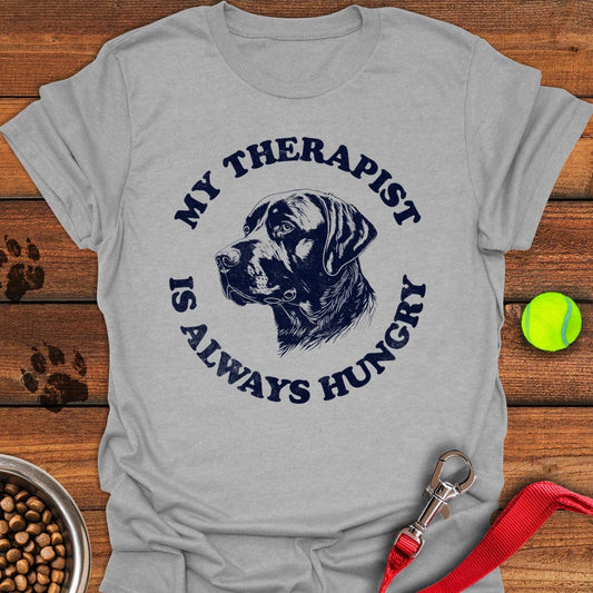 Hungry Therapist Labrador T-Shirt Sport Grey