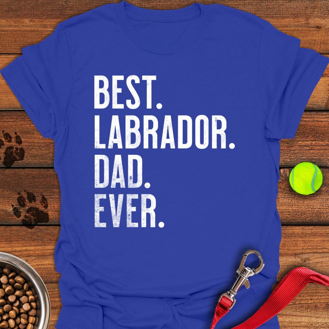 Best Labrador Dad Ever T-Shirt Royal