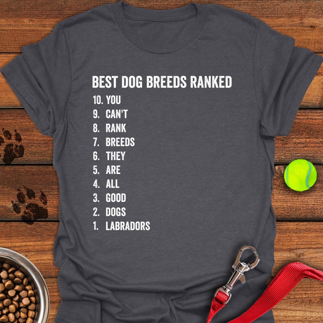 Best Dog Breeds T-Shirt Dark Heather